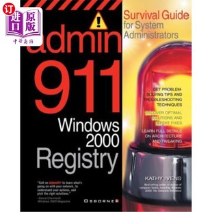 Admin911 海外直订Admin911 Registry 2000 2000注册表 Windows