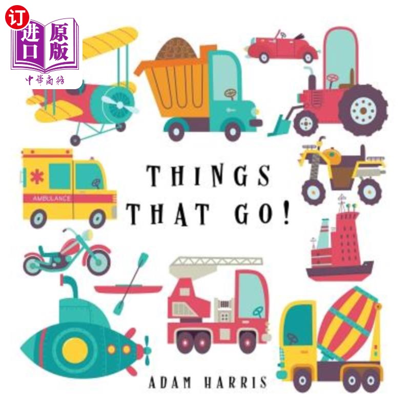 海外直订Things That Go!: A Guessing Game for Kids 3-5 事情进展！：儿童猜谜游戏3-5