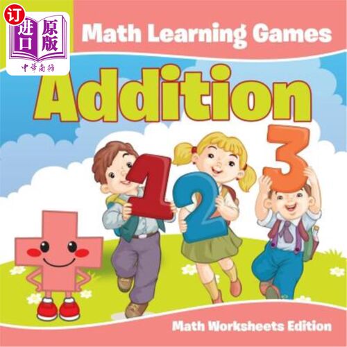 海外直订2nd Grade Math Learning Games: Addition Math Worksheets Edition 二年级数学学习游戏：添加数学工作表版本