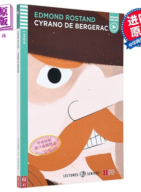 现货 法文原版ELI Young Adult Readers French A2: Cyrano de Bergerac 西拉诺-德-贝热拉克 法语学习分级阅读读物【中商原版】