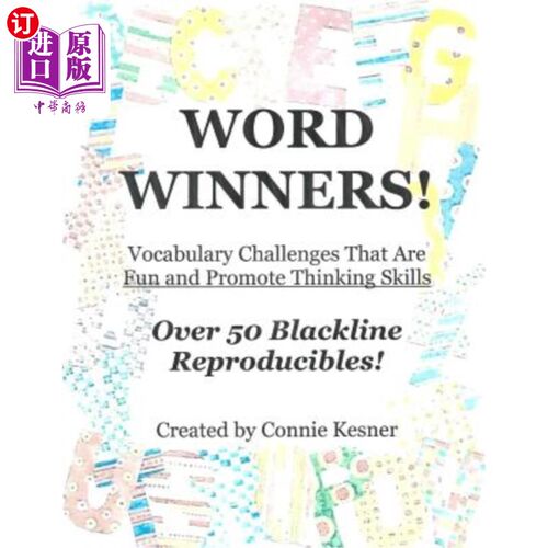 海外直订Word Winners: Vocabulary Challenges That Are Fun and Promote Thinking Skills 词汇赢家：有趣的词汇挑战，提高