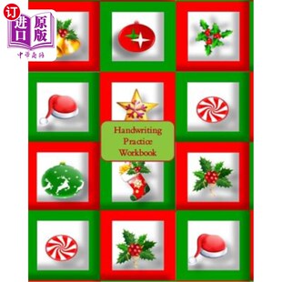海外直订Handwriting Practice Workbook: Gift Boxes Cover - Letter Tracing - Full Alphabet 笔迹练习手册：礼品盒封面-