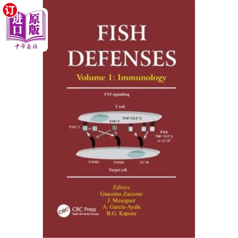 海外直订Fish Defenses Vol. 1: Immunology 鱼类防御第一卷:免疫学