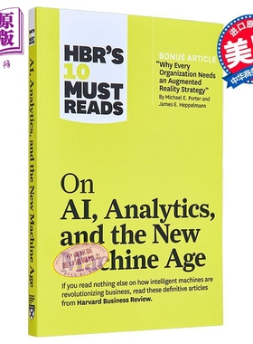 哈佛商业评论10篇 人工智能 分析和新机器时代 英文原版 Hbr Must Reads on Ai Analytics New Machine Age【中商原版】