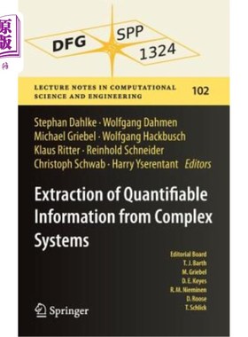 海外直订Extraction of Quantifiable Information from Complex Systems 从复杂系统中提取可量化信息