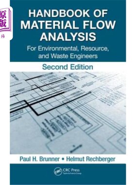 海外直订Handbook of Material Flow Analysis: For Environmental, Resource, and Waste Engin 材料流分析手册:环境，资源