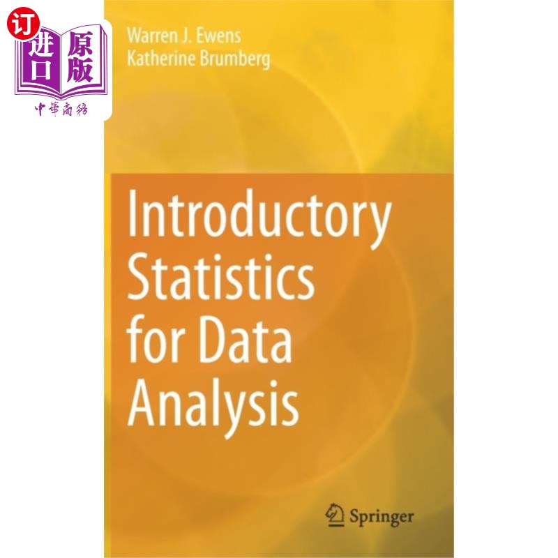 海外直订Introductory Statistics for Data Analysis 数据分析统计入门
