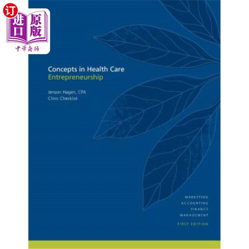 海外直订医药图书Concepts in Health Care Entrepreneurship: Clinic Checklist 医疗创业概念：临床检查表