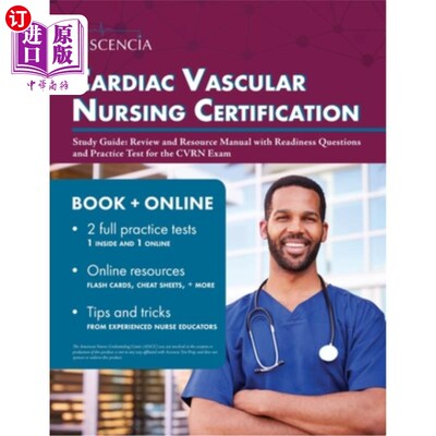 海外直订医药图书Cardiac Vascular Nursing Certification Study Guide: Review and Resource Manual w 心血管护理认证研究