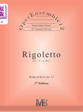 海外直订OperEnsemble12, Rigoletto (G.Verdi): Reduced Score 歌剧12，里戈莱托（G.Verdi）：降分