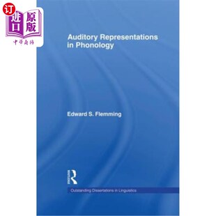 海外直订Auditory Representations in Phonology 音位学中的听觉表征