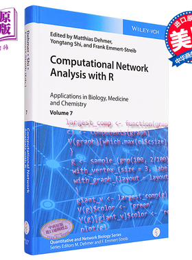 R计算网络分析 生物学 医学与化学中的应用 Computational Network Analysis With R Matthias Dehmer 英文原版【中商原版】w