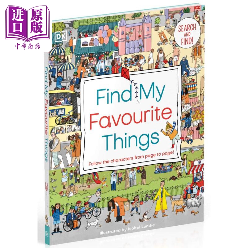 现货 Find My Favourite ThingsDK找出我喜爱的物品 英文原版 进口图书 儿童绘本 认知识物纸板书【中商原版】 书籍/杂志/报纸 儿童读物原版书 原图主图