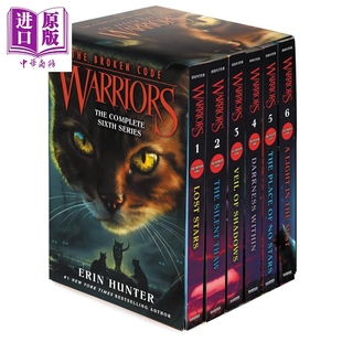 Volumes 盒集 The Warriors 英文原版 中商原版 兒童章節(jié)小說 第1卷至第6卷 Broken 密碼 貓武士 Set Box Code 破碎