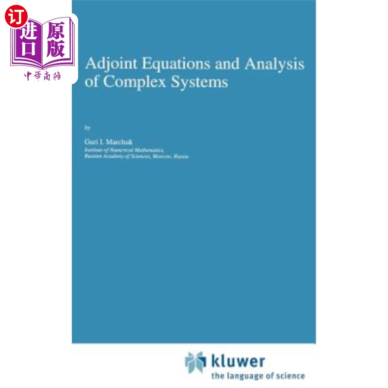 海外直订Adjoint Equations and Analysis of Complex Systems 伴随方程与复杂系统分析