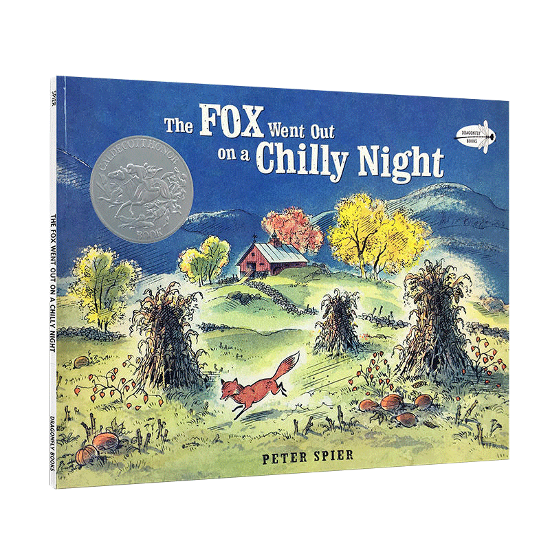 【中商原版】狐狸夜游记 英文原版 The Fox Went Out on a Chilly Night 凯迪克银奖 获奖故事绘本 3-8岁