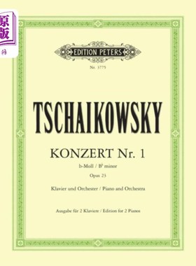 海外直订古英语 Piano Concerto No. 1 in B flat minor Op. 23 降B小调第一钢琴协奏曲，作品23