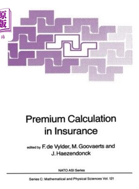 海外直订Premium Calculation in Insurance 保险中的保费计算