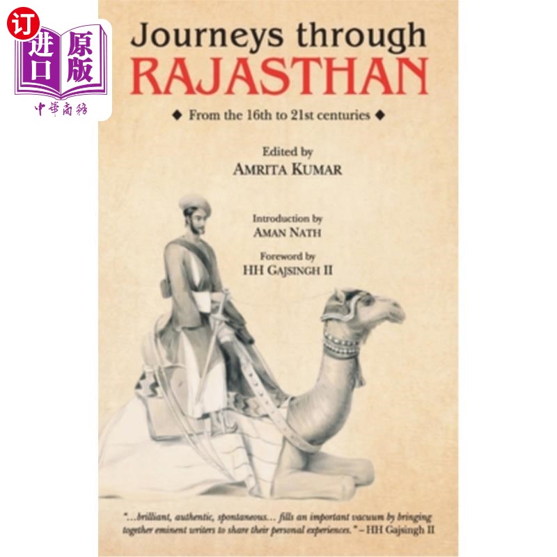 海外直订Journeys Through Rajasthan 穿越拉贾斯坦邦