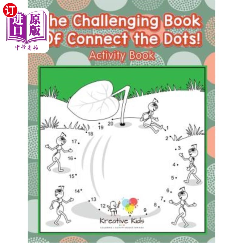 海外直订The Challenging Book of Connect the Dots! Activity Book 具有挑战性的书连接点!活动手册