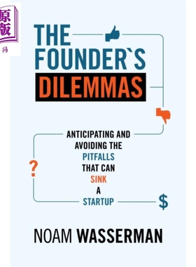 预售 创业者的窘境 The Founders Dilemmas英文原版 Noam Wasserman【中商原版】