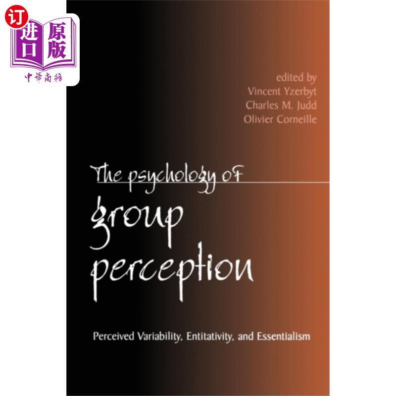 海外直订Psychology of Group Perception 群体知觉心理学