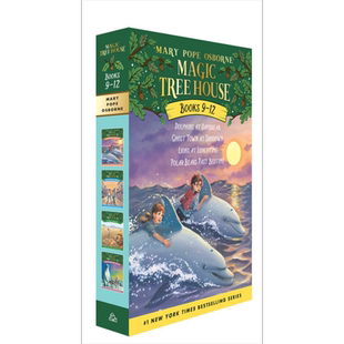 Magic Tree House Volumes 神奇树屋卷9-12盒装 英文原版 进口原版 6岁到9岁 儿童章节桥梁书 小初文学 神奇树屋【中商原版】