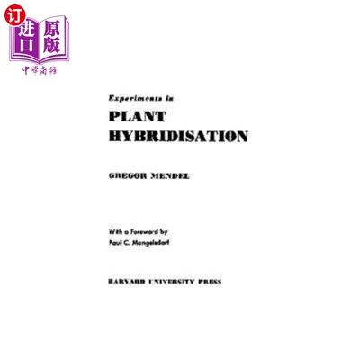 海外直订Experiments in Plant Hybridisation (Revised) 植物杂交实验(修订版)