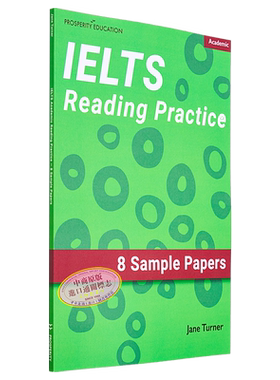 IELTS Academic Reading Practice Eight practice tests 雅思考试学术阅读练习8套模拟测试试题英文原版进口图书【中商原版?