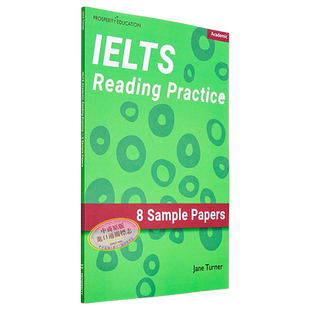 预售 IELTS Academic Reading Practice Eight practice tests 雅思考试学术阅读练习8套模拟测试试题英文原版进口图书【中商原版?