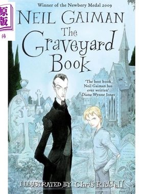 The Graveyard Book 纽伯瑞 尼尔盖曼代表作 英文原版 进口图书 儿童文学 12岁以上【中商原版】