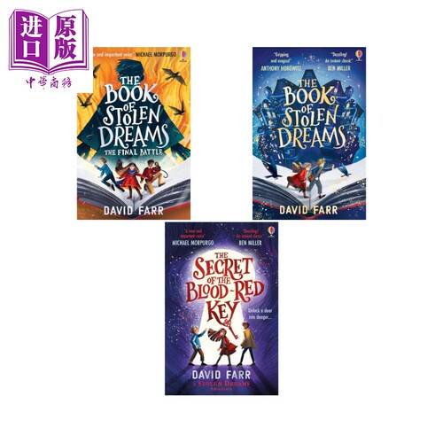 盗梦者之书1-3共3册英文原版