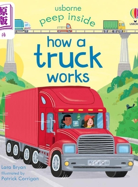 尤斯伯恩偷偷看里面 卡车是如何工作的 Peep Inside How a Truck Works英文原版 纸板绘本 儿童百科纸板书翻翻书【中商原版】