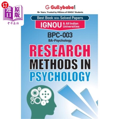 海外直订BPC-003 Research Methods in Psychology 心理学研究方法