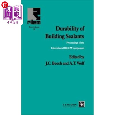 海外直订Durability of Building Sealants 建筑密封胶的耐久性