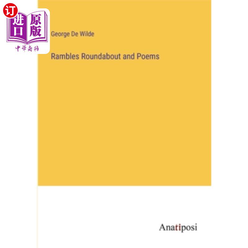 海外直订Rambles Roundabout and Poems 漫步，环岛和诗歌