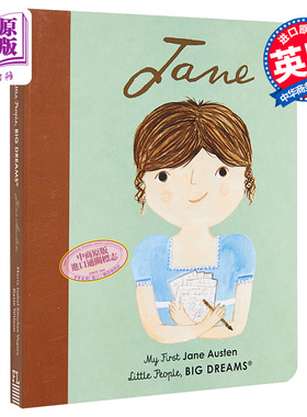 现货 Little People Big Dreams Jane Austen 小人物大理想初阶系列 简奥斯丁 纸板书 儿童绘本 故事图画书 英文原版【中商原版】