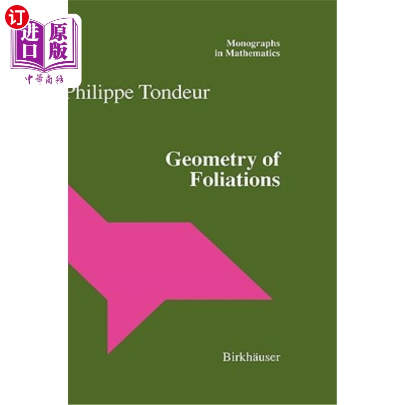 海外直订Geometry of Foliations叶理几何学-封面