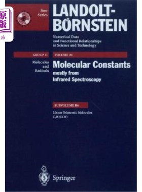 海外直订Linear Triatomic Molecules: C2h (Cch) 线性三原子分子:C2h (Cch)