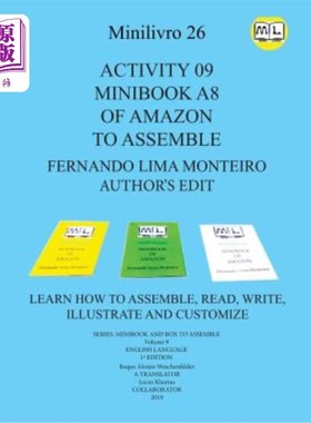 海外直订Activity 09 Minibook A8 of Amazon to Assemble: Learn How to Assemble, Read, Writ 活动09亚马逊迷你书A8组装：