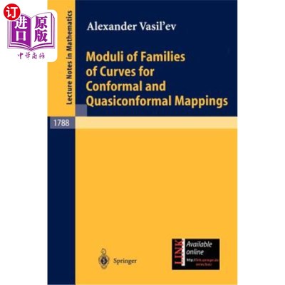 海外直订Moduli of Families of Curves for Conformal and Quasiconformal Mappings 共形和拟共形映射曲线族的模