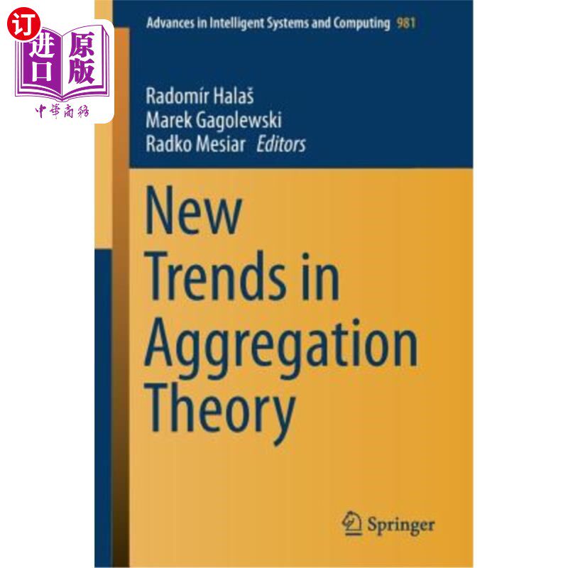 海外直订New Trends in Aggregation Theory 聚合理论的新趋势