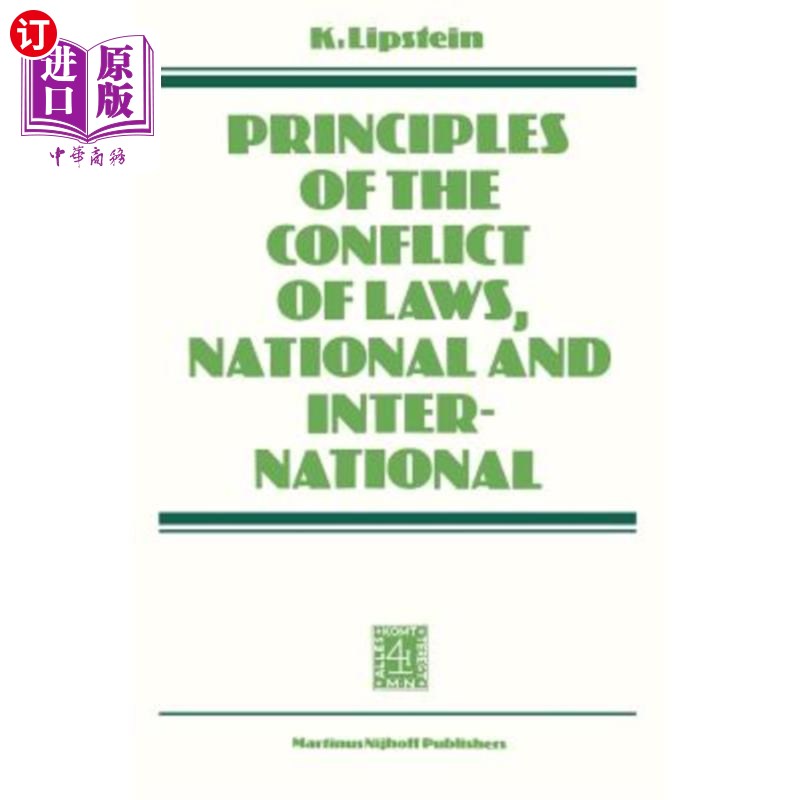 海外直订Principles of the Conflict of Laws National and International 国内和国际法律冲突原则