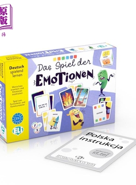 德文原版语言卡牌游戏 Das Spiel der Emotionen gra j?zykowa 情境情绪反应游戏 学习德语陈述能力 初级中级A2-B1【中商原版