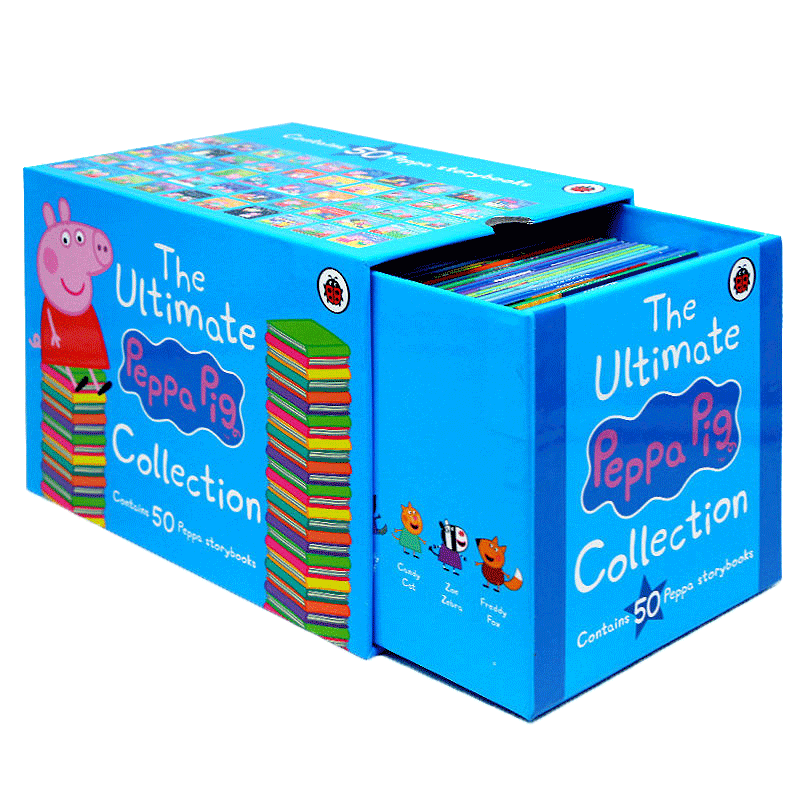 【中商原版】小猪佩奇故事50册故事合集 英文原版 The Ultimate Peppa Pig Collection 粉红猪小妹 礼盒装 儿童绘本 3-6岁