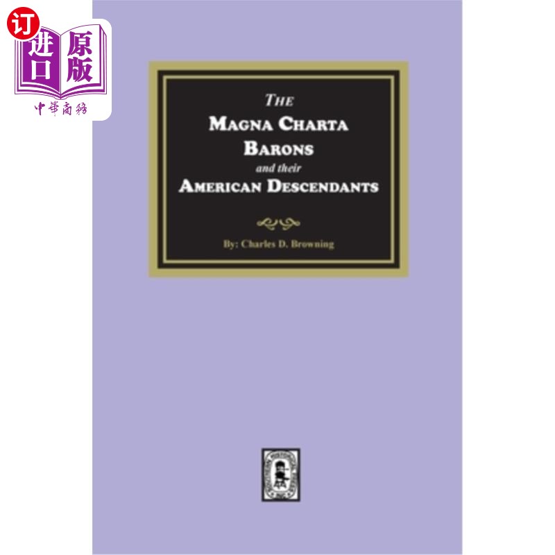 海外直订The Magna Charta Barons and their American Descendants大宪章男爵和他们的美国后裔