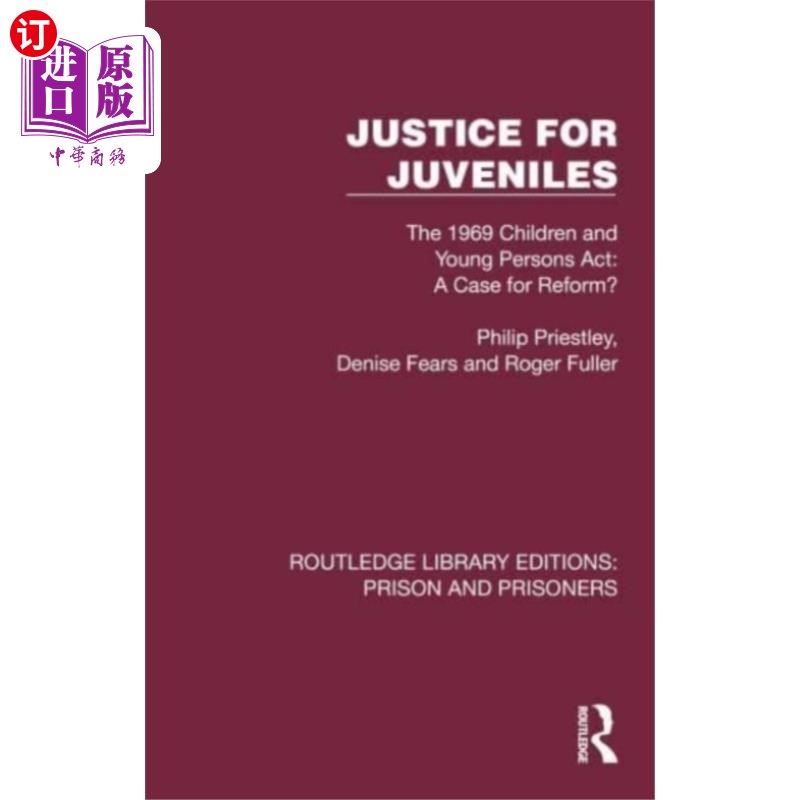 海外直订Justice for Juveniles 少年司法