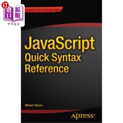 海外直订JavaScript Quick Syntax Reference JavaScript快速语法参考