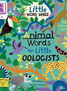 动物学家的动物词汇 Monika Forsberg Animal Words for Little Zoologists英文原版 儿童科普绘本 自然科学知识【中商原版】