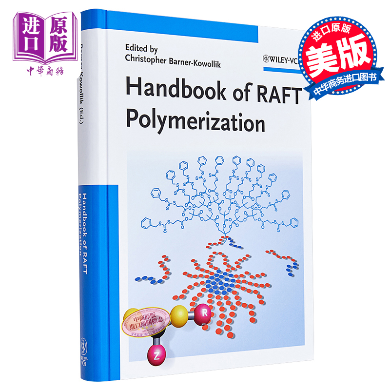 现货 断裂链转移聚合手册 Handbook Of Raft Polymerization 英文原版  Barner Kowollik 材料科学应用 化学【中商原版】